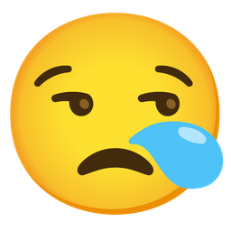 sleepy face and unamused face