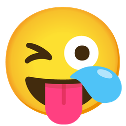 Sleepy face and Winking face with tongue