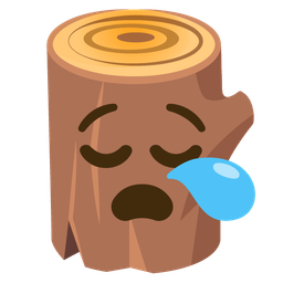 sleepy face and wood