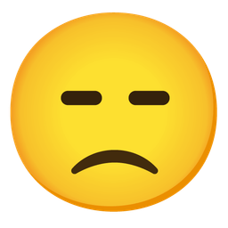 Slightly frowning face and Expressionless face