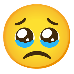 Slightly frowning face and Face holding back tears