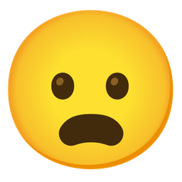 Slightly frowning face and Frowning face with open mouth