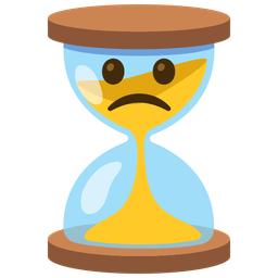 Slightly frowning face and Hourglass not done