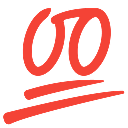 Slightly frowning face and Hundred points