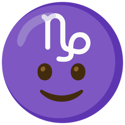 slightly smiling face and Capricorn