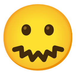 slightly smiling face and confounded face