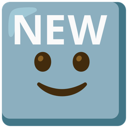 slightly smiling face and NEW button