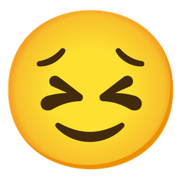 slightly smiling face and persevering face