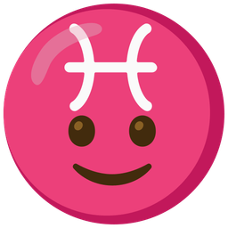 slightly smiling face and Pisces