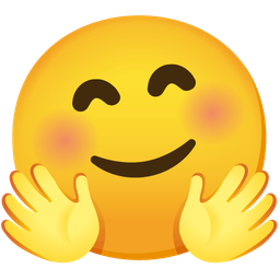 Slightly smiling face and Smiling face with open hands