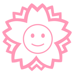 slightly smiling face and white flower
