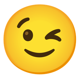 Slightly smiling face and Winking face