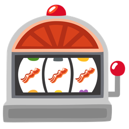 slot machine and bacon