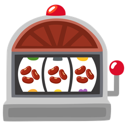 slot machine and beans