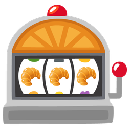 slot machine and croissant