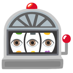 slot machine and eye