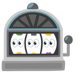 slot machine and eyes