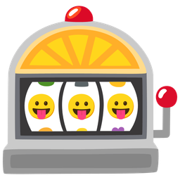 Slot machine and Face with tongue