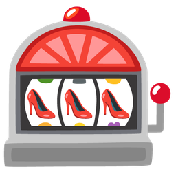slot machine and high-heeled shoe