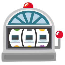 slot machine and laptop