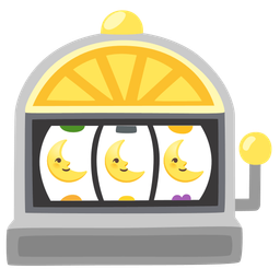 slot machine and last quarter moon face