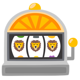 slot machine and lion