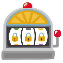 slot machine and locked