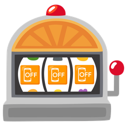 slot machine and mobile phone off