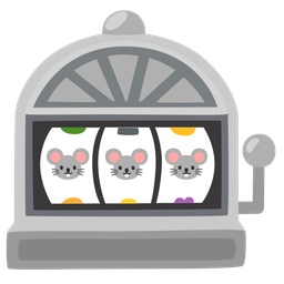 slot machine and mouse face