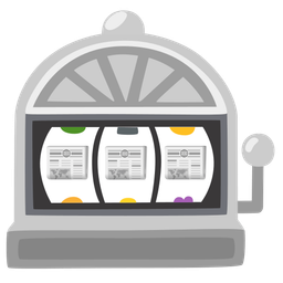 slot machine and newspaper