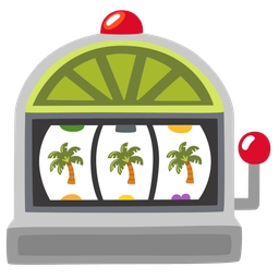 slot machine and palm tree