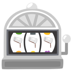 slot machine and pouring liquid