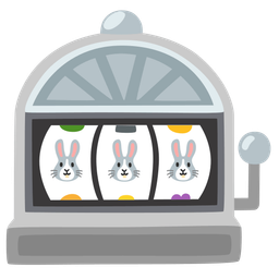 slot machine and rabbit face