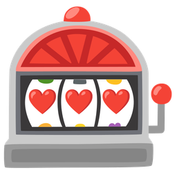 slot machine and red heart