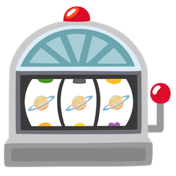 slot machine and ringed planet