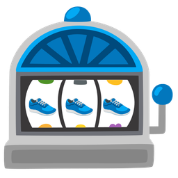 slot machine and running shoe