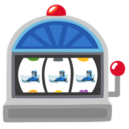 slot machine and skis