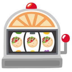 slot machine and stuffed flatbread