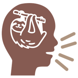 sloth and bust in silhouette