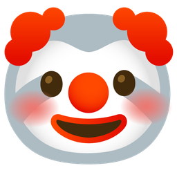 sloth and clown face