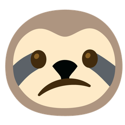 Sloth and Confused face