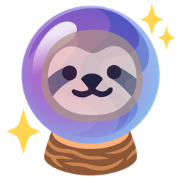 sloth and crystal ball