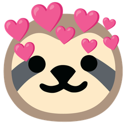 sloth and heart with arrow