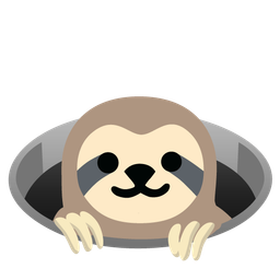 sloth and hole