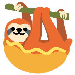 sloth and hot dog