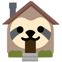 sloth and house