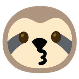 Sloth and Kissing face