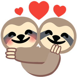 sloth and revolving hearts