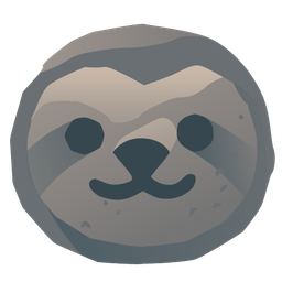 sloth and rock