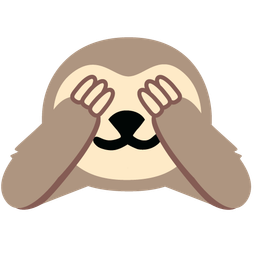 sloth and see-no-evil monkey